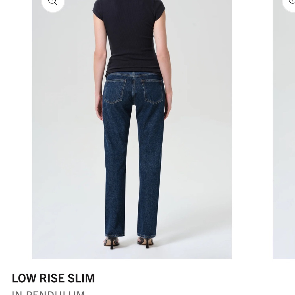Agolde Low Rise Slim Jeans - Picture 2 of 4